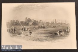 India – Street Scenes in Lahore From Drawings by W Carpenter measures 46x36cm together with Walls of