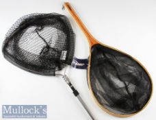 Airflow Wooden Landing Net in Tennis racket shape measures 84cm in length with key ring clip to