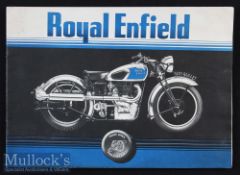 Royal Enfield Motor Cycles 1937 Sales Catalogue - a 20 page catalogue illustrating and detailing