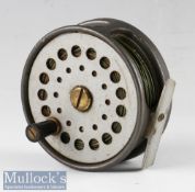 Sharpe’s Aberdeen The Gordon alloy fly reel 3.75” dia^ smooth alloy foot^ constant check – runs