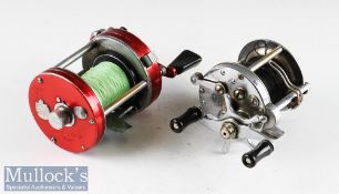 Abu Ambassaduer and Pflueger Level wind multiplying reels (2): Abu Ambassadeur 7000 with red end