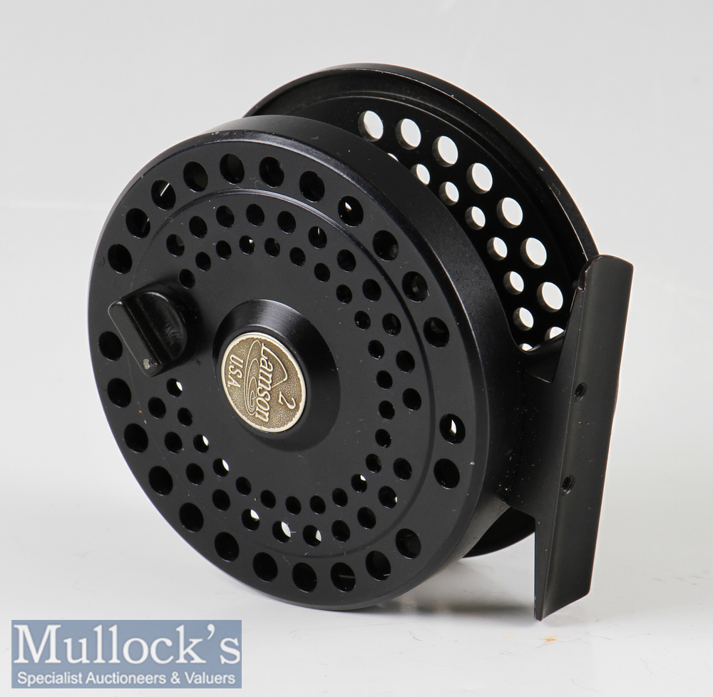 Lamson LP – 2 3 1/8” Ventilated Fly Reel black finished^ rear drag adjuster^ moves freely^ light - Image 3 of 3