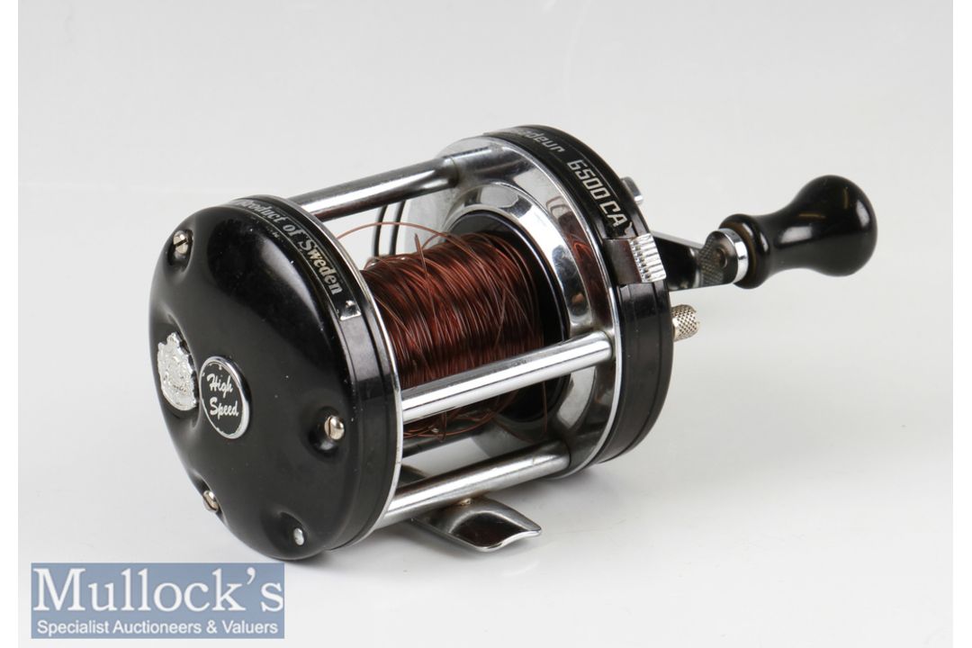 ABU Garcia Ambassadeur 6500CA multiplying reel high speed^ twin black handles^ domed end plates^ - Image 3 of 3