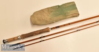 Lee & Redditch Split Cane Trout Fly Rod 9.25ft rod 3 piece^ cork handle (sections possibly