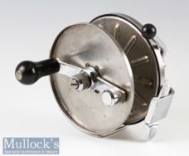 Allcocks Stainless Steel ‘The Commodore’ Big Game 6” Reel counter balance handle^ optional check^