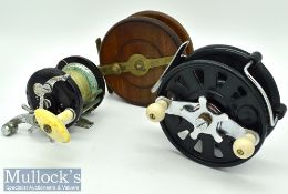 Collection of various reels (3) – Paraply Star Drag 4.5” Bakelite reel in maker’s original box (