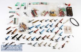 Assorted Selection of Devon Minnow Spinners in various sizes and colours^ predominantly 2.5” and 3”^