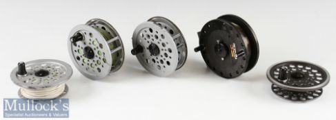 2x Shakespeare 4 ¼” Beaulite Salmon Fly Fishing Reel including wide drum with spare spoon^ all in