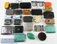 Collection of Fly Boxes including wet and dry fly boxes^ mostly appear unused with most unnamed^