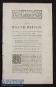 The North Briton Newspaper 1762 No 17 John Wilkes had named his radical weekly paper the North