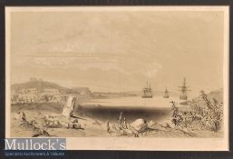 Caledonia – Bay St Vincent Engraving depicts the bay with ships in the distance^ mounted measures