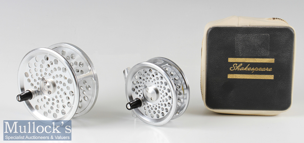 2x Shakespeare Magnesium Alloy Fly Reels including International 2851 3” with backplate tension