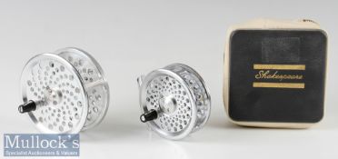 2x Shakespeare Magnesium Alloy Fly Reels including International 2851 3” with backplate tension