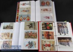 Quantity of Military Uniform Postcards / Prints of UK topics such as Cavalry^ Yeomanry^ Royal