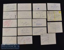 Assorted Selection of Entertainment Autographs to include Lulu^ Shirley Bassey^ Dalias Levy^