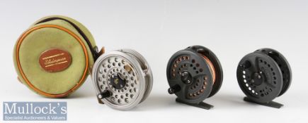 3x Shakespeare Fly Fishing Reels 3 ¼” Worcestershire Fly Model 2626^ grey finish with line guard^