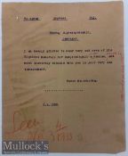 India & Punjab – Death of Ranjitsinghji - A telegram sent announcing the demise of His Highness