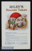 Riley’s Billiard Tables c1900 – 10 sales catalogue - An attractive fold out 6 page sales catalogue