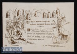 The City Of London Soc. Of Artists & Guildhall Academy Of Art. Guildhall 20th May 1884 Ticket - made