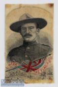 Boer War – Stevengraph - Relief Of Mafeking 1900 Commemorative woven silk portrait of Baden Powell