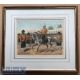 India - Original colour lithograph Sikhs of the 7th Bengal infantry on parade c1900s by R Simkin. In - Image 1 of 2