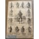 India - Original print Sikh empire costumes of Lahore including maharajas^ Sikh soldiers^ guards and - Image 1 of 2