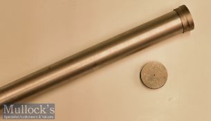 Hardy’s Sovereign Alloy Rod Tube engraved lid ‘Hardy’s Sovereign Length 8ft Weight 2oz 71 gms’