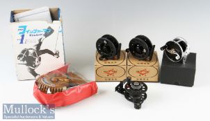 Fishing Reel Mixed Selection (5) 2x Ant King GLA ¾ fly reels^ both boxed appear unused^ Orbita