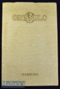 Harrods Carpets^ Knightsbridge^ London 1920s Presentation Catalogue A very large beautiful large