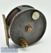 Rueben Heaton ‘Centabrake’ alloy Salmon Fly Reel 4.5” with counterbalance weight handle^ good smooth