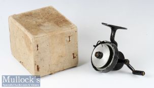 Arthur Allan of Glasgow Patent Spinet Threading Reel^ left hand wind^ in black finish with exposed