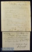 Early Bill - Bought of George Jennings^ Glover and Leather Seller^ No. 126^ opposite the East of