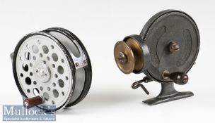 Allcock Stanley Reel and Farlow’s Serpent Reel (2): Threadline spinning reel with brass spool^