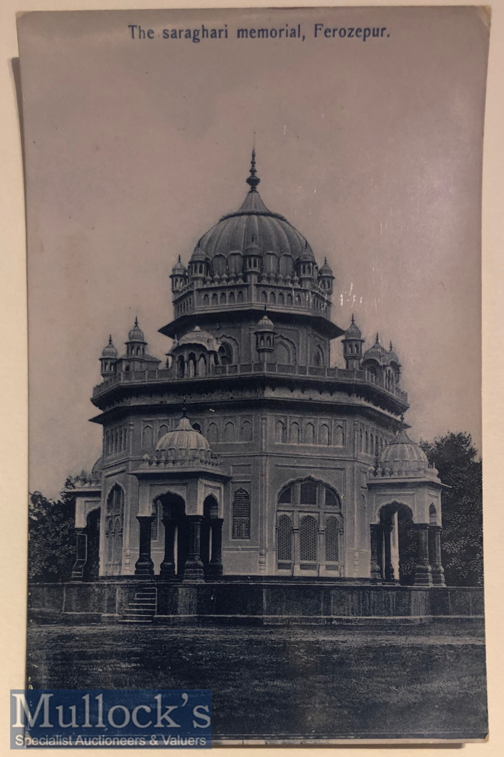 India - battle of Saraghari Postcards Original real photo postcard the Saraghari memorial of the