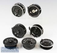 Mixed Fly Reels Selection and Spools (7) including Shakespeare 3 ½” Beaulite^ Shakespeare Graflite