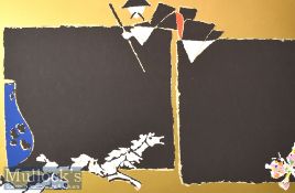 M F Husain (1913-2011) Signed Limited Edition Colour Serigraph 172/300 with signature to margin