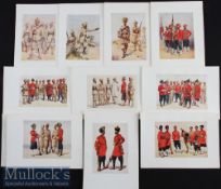 India & Punjab - Ten original colour plates from The Armies of India 1911 painted by Major A C