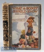 What A Scout Should Know edited by Morley Adams 1915 with 7 photographs and illustrations within the
