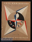 Festival of Britain - Exhibition Of Architecture At Poplar. London 1951 Official Catalogue - an