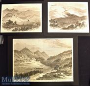 India & Punjab – The Campaign on the Punjab Frontier Engravings together with The Camp at Agore