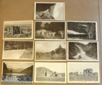 Collection of (10) printed postcards of Kashmir^ India c1900s. Set includes views of the temple at