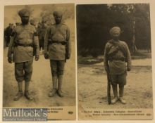 India – WWI Military Postcards (2) Sikh soldiers of the Indian army WWI^ France