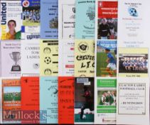 Collection of 110x Ladies football programmes mainly 1990s onwards with a Huge variety of clubs such
