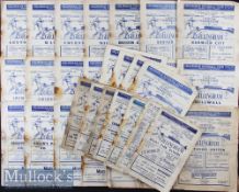 Selection of Gillingham 1951-55 home football programmes a mixed selection of eras, including 52 v