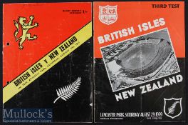 1959 British & I Lions Test Programmes in N Zealand (2): From the Second and Third Tests, the former