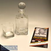 1991 Dewsbury Rugby League Match Sponsors Crystal Glass Decanter, whisky tumbler and match programme