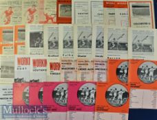 Workington Ex-League Football programme 1956 to 1976 selection including 57 v York City, 58 v