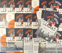 1957/1958 Manchester Utd home match programmes nos. 1-8, 10-19, 21-30; missing Aston Villa Charity