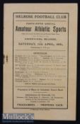 1931 Melrose Rugby Sevens Programme: 8pp yellow paper issue in remarkably good condition for age and