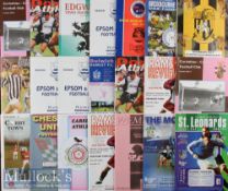 Large box of Non-League football programmes 1970s onwards many hundreds of different clubs and